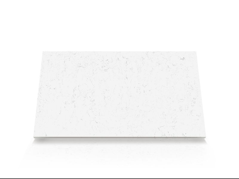 (9ft x 26") or (10ft x 5ft) | Quartz Countertop - Cloudy Layer, Polished Honed Countertop,  White &amp; Grey