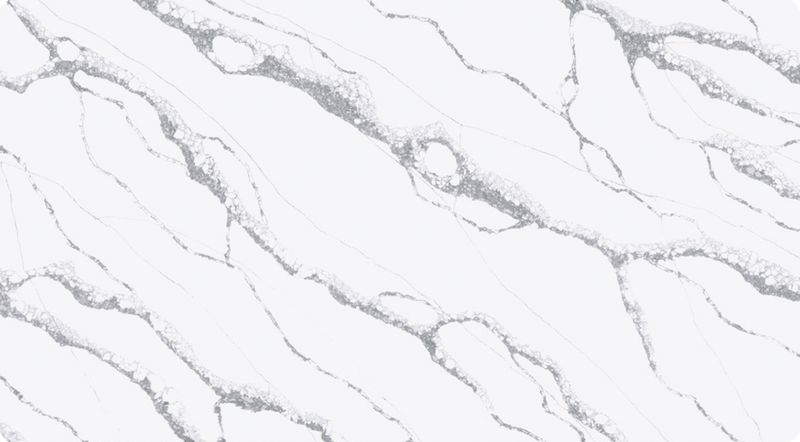 (9ft x 26") or (10ft x 5ft) | Stellar Stream White, Porcelain Gloss, Countertop, Marble Effect, Grey, White