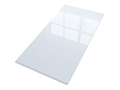 24"x48" Porcelain tile | Super White, High Glossy Wall &amp; Floor Tiles, Marble Effect, White