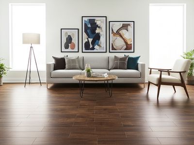 10"x43" Ceramic tiles | Jatoba, Satin Wood Look Finish, Wall &amp; Floor Tiles