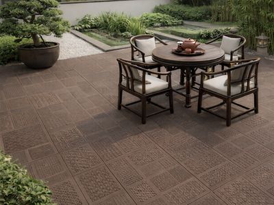 24''x24'' Porcelain Wall &amp; Floor Tiles, Punch Matte, | Belgium Roman, Brown