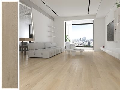 SPC Click Lock Vinyl Flooring Plank l 15 Sq. Ft, Thick 5.5 mm + 1.5 mm padding, Wear layer 0.5 mm, 100% Water resistant, Cappuccino Taste (ER1602)