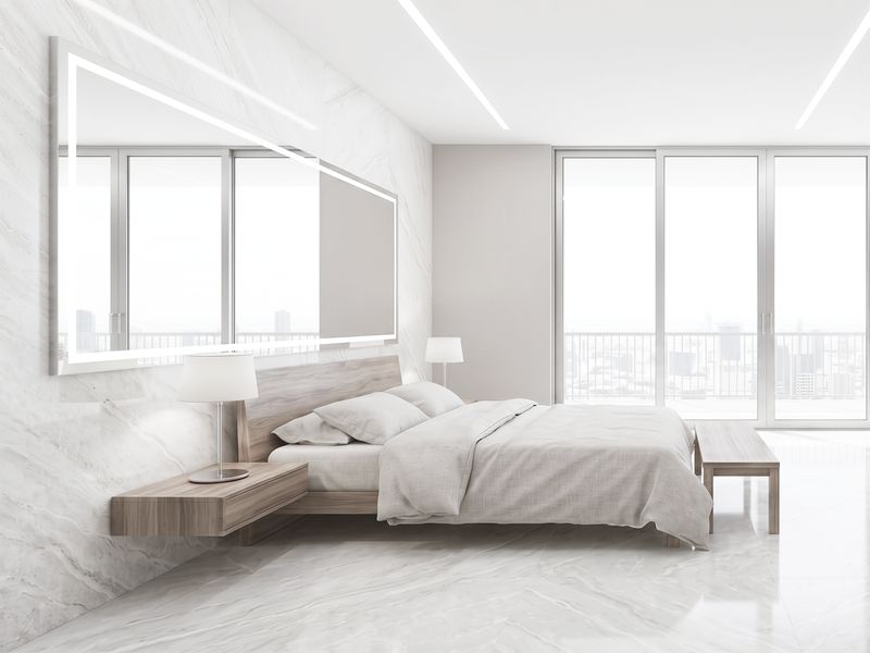 24"x48" Porcelain Wall &amp; Floor Tiles | Manila Pearl, Marble Effect, Glossy tile