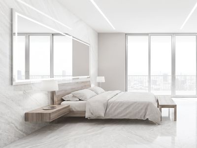 24"x48" Porcelain Wall &amp; Floor Tiles | Manila Pearl, Marble Effect, Glossy tile