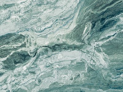 24"x48" Porcelain Wall &amp; Floor Tiles | Barizo Teal, Marble Effect, Glossy tile