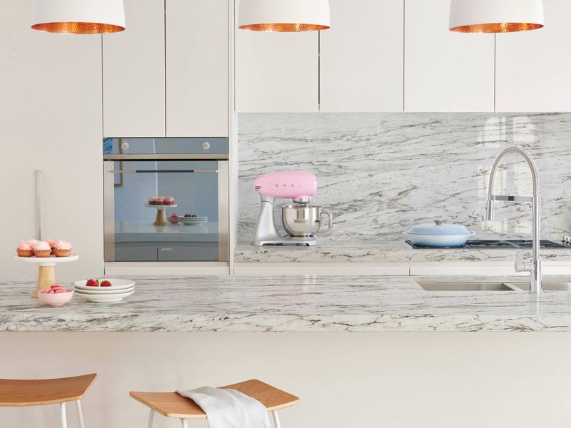 9ft x 26" x 17 or 34 mm | Granite Countertop - Flow White