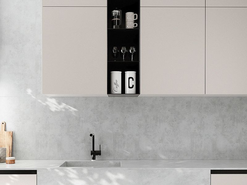 9' x 4' x 4.5mm (thickness), STEP GUARD SPC FastPanel | Wall panel, Urban Mist