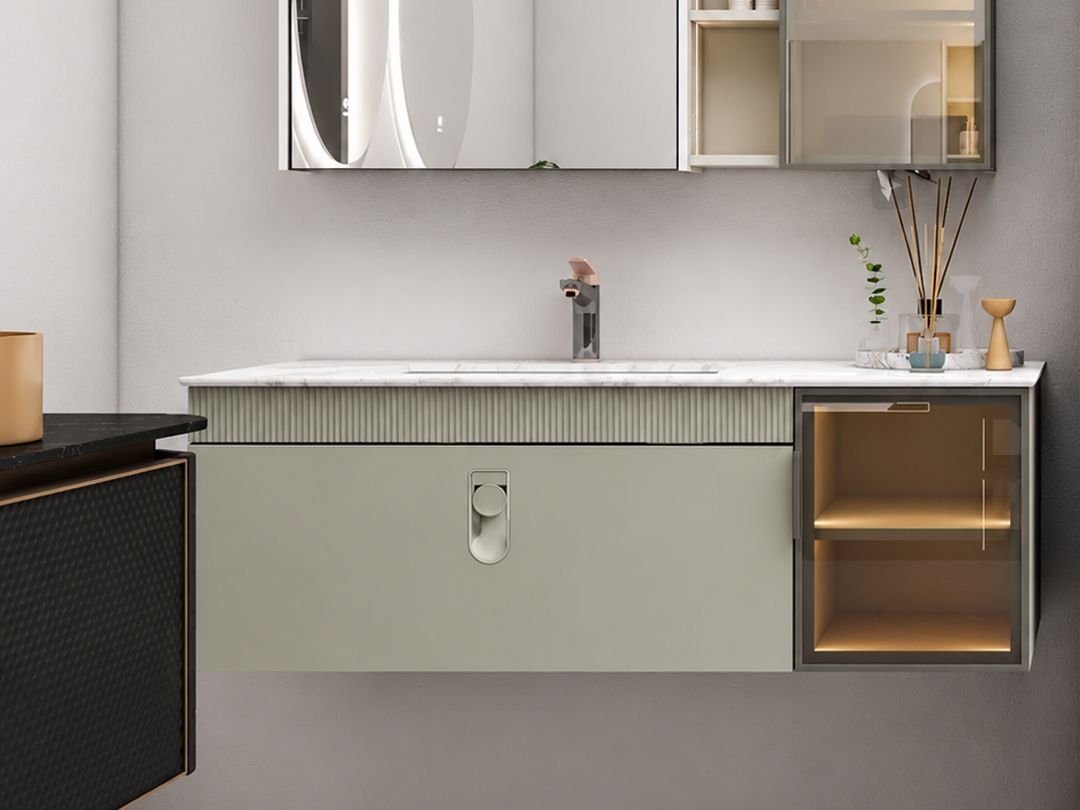 Bathroom Vanity,  Sintered Stone Countertop | Serenity