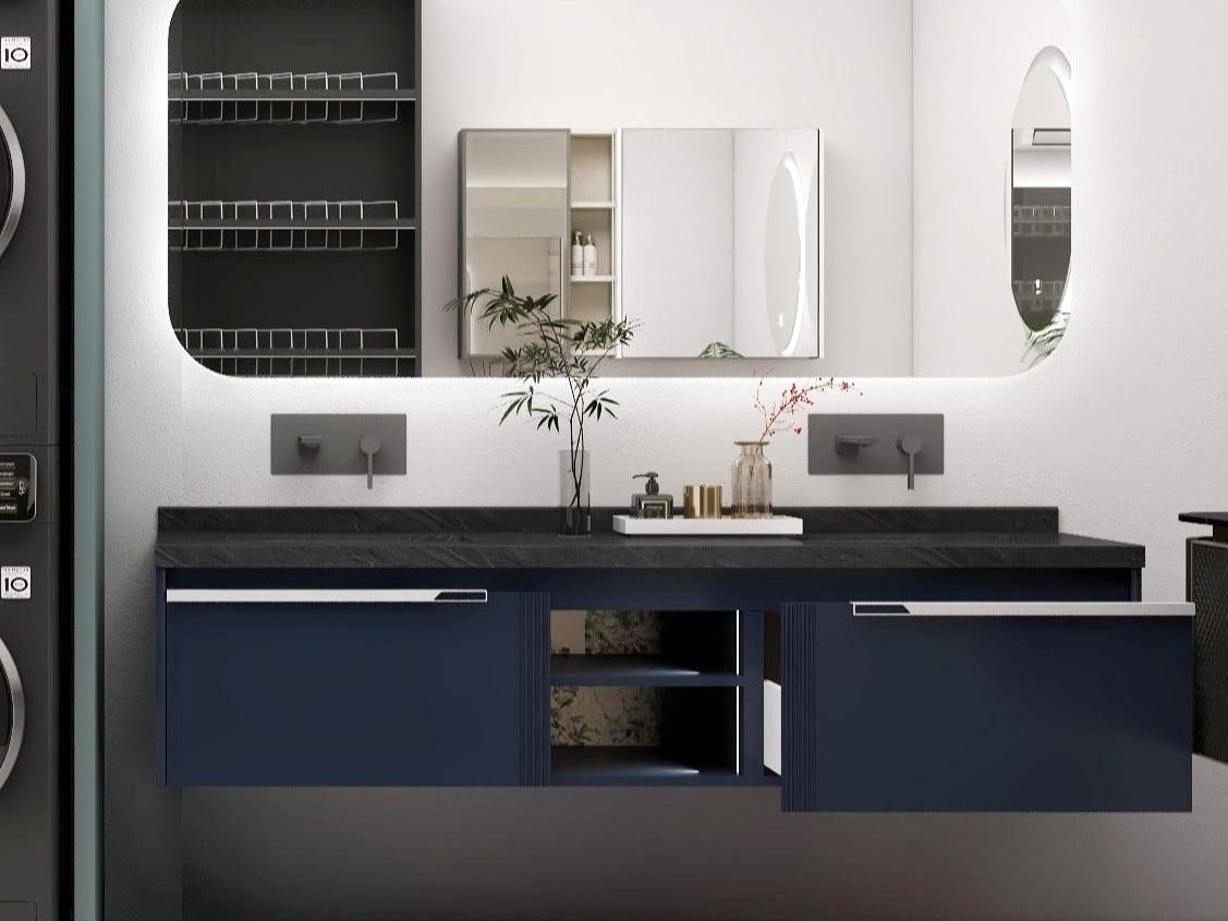 Bathroom Vanity, Sintered Stone Countertop | Monaco