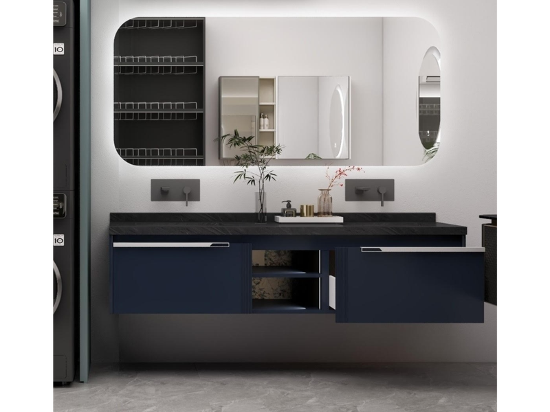 Bathroom Vanity, Sintered Stone Countertop | Monaco
