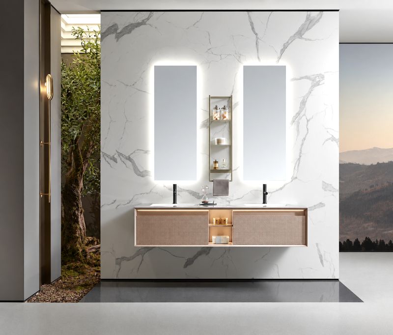 Bathroom Vanity,  Sintered Stone Countertop | Sicilian Holiday