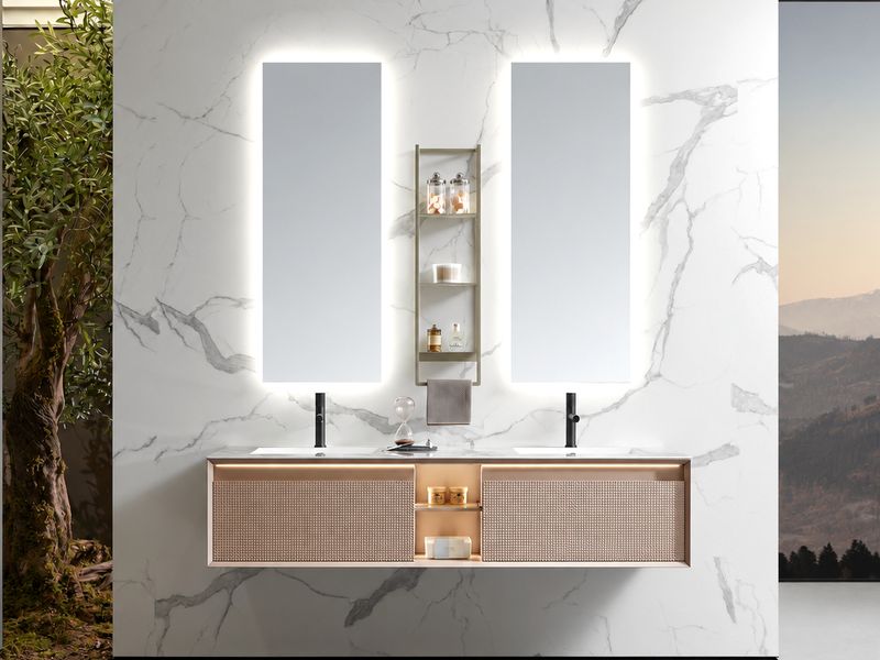 Bathroom Vanity,  Sintered Stone Countertop | Sicilian Holiday