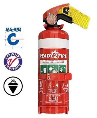 1.0KG DCP FIRE EXTINGUISHER &amp; VEHICLE BRACKET