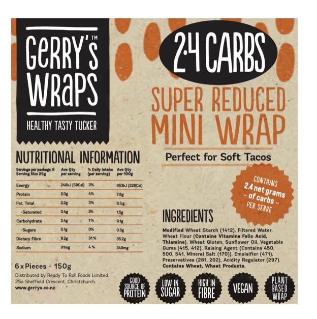 Gerry’s Super Reduced Mini Wraps