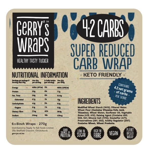 Gerry's Super Reduced  Carb Wrap