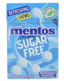 Mentos Sugar Free, Flavour: Peppermint