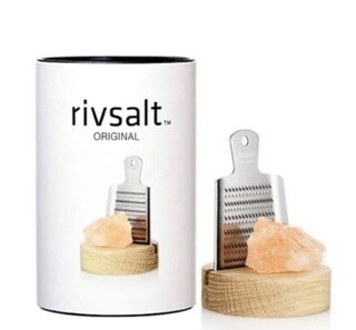 RivSalt Himalayan Salt Rock with Grater and Stand