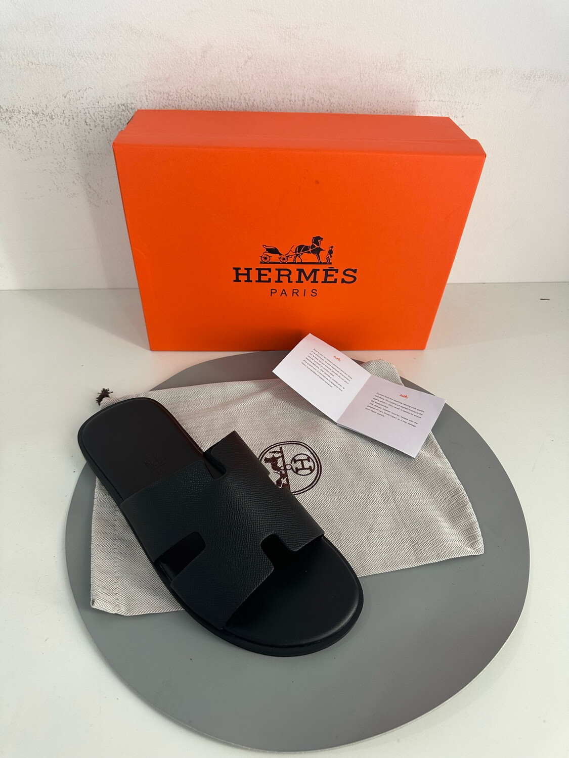 HERMES IZMIR SANDAL-black