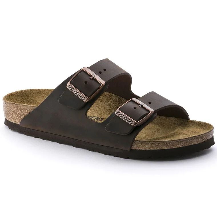  Birkenstock Arizona Natural Leather Oiled Black
