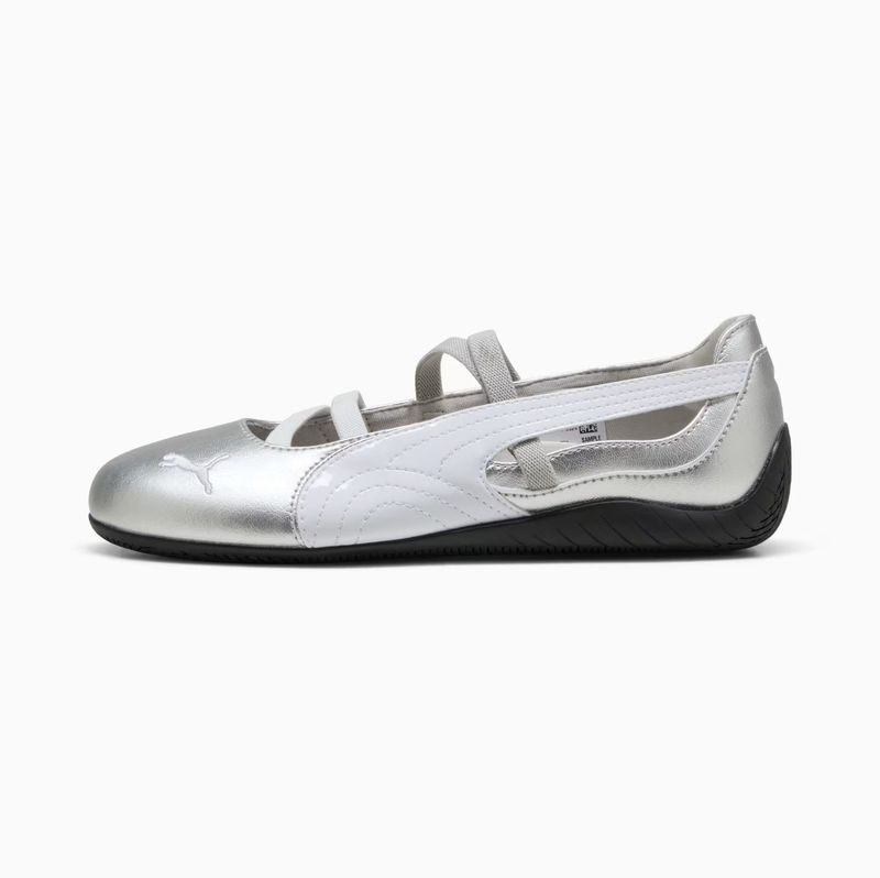 Speedcat Ballet Metallic Silver-White