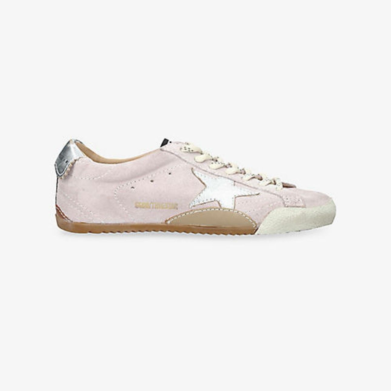 True-Star Leather Low-Top Trainers Pastel Pink Suede
