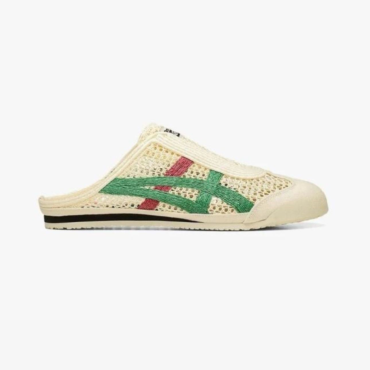 Onitsuka Tiger MEXICO 66 Sabot &#39;Cream Green Red&#39;