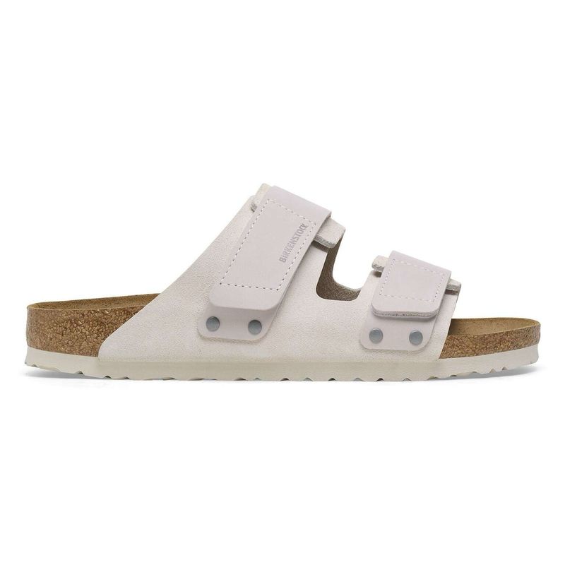 Birkenstock Men&#39;s Uji Nubuck Suede Leather White Gum