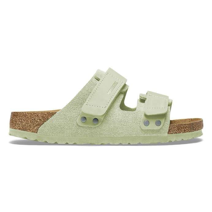 Birkenstock Men&#39;s Uji Nubuck Suede Leather Light Green
