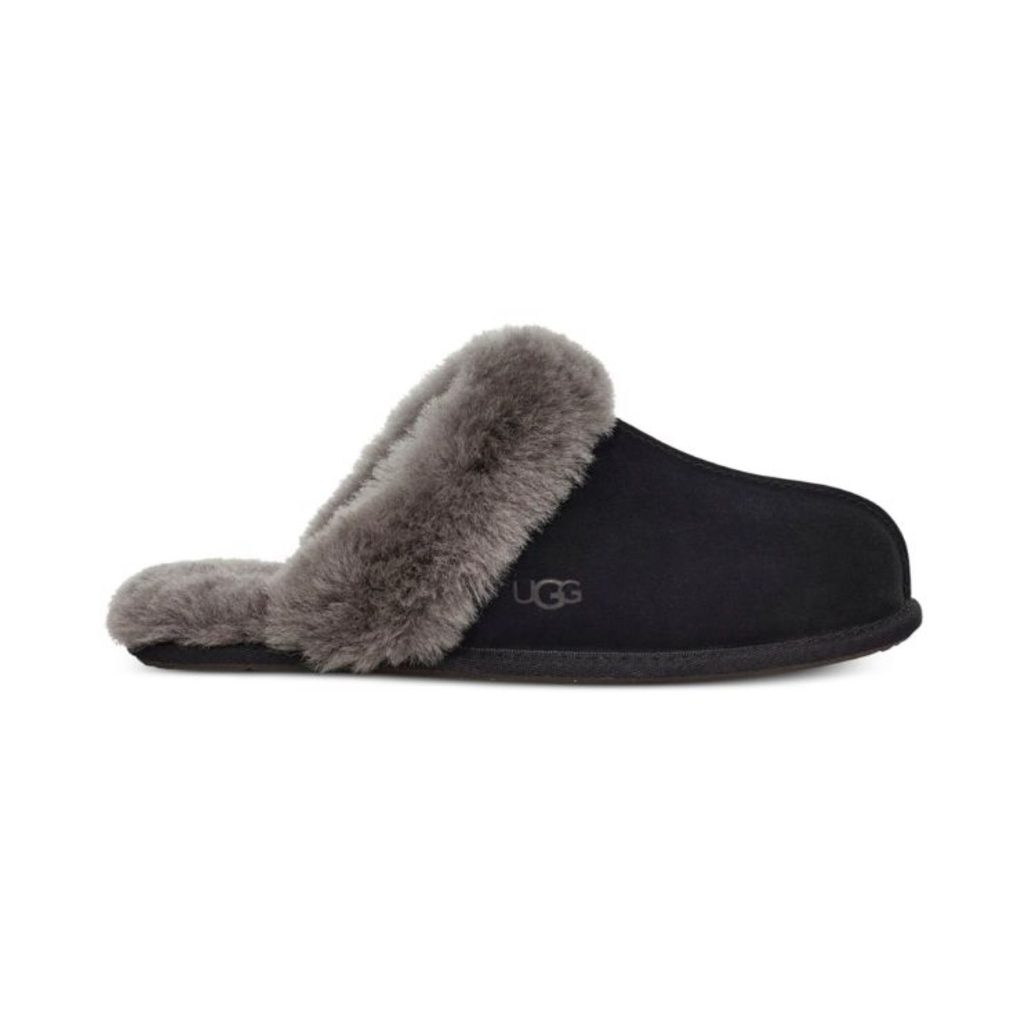 UGG Scuffette Slipper Black and Grey