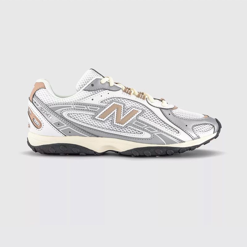 NEW BALANCE 204L TRAINERS Silver Metallic Green
