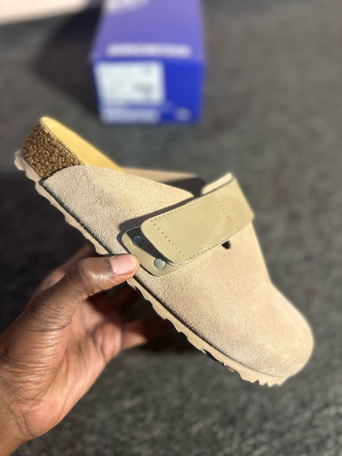Birkenstock Loma Nubuck Leather/Suede Beige