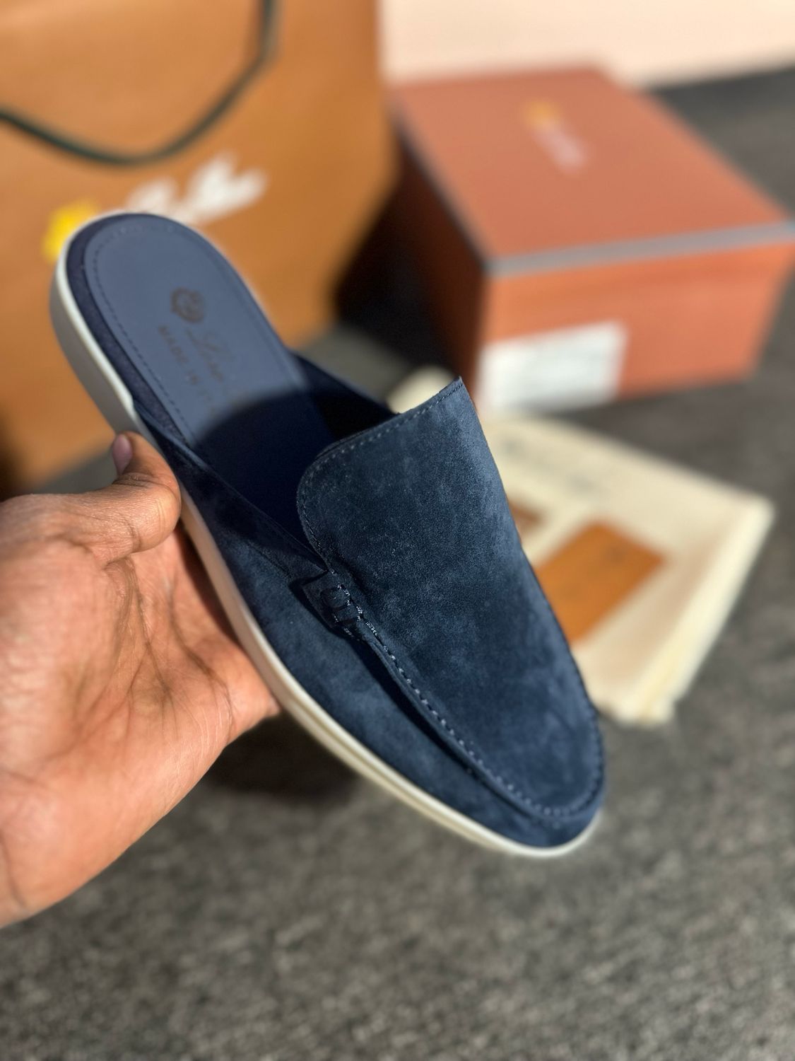 loropiana Babouche Walk/ Navy 