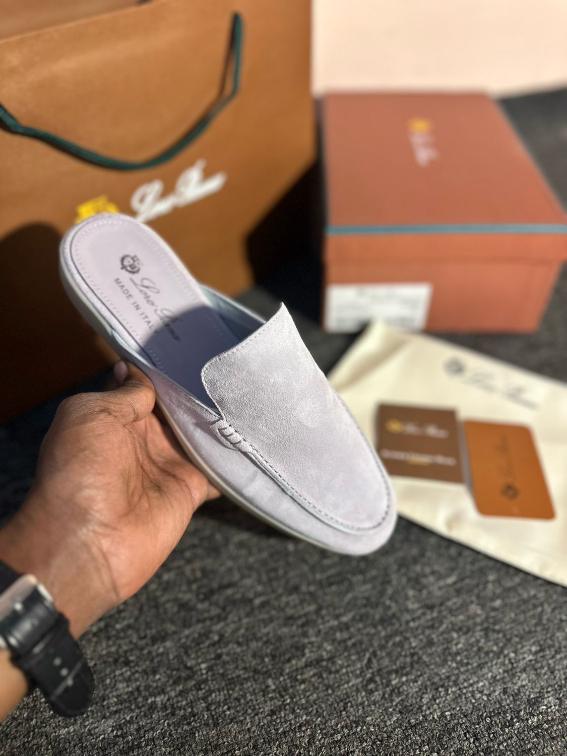 loropiana Babouche Walk/sky Blue 