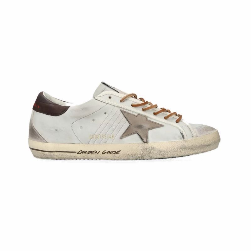  Super-Star with tobacco-colored croc-print leather star and black leather heel tab