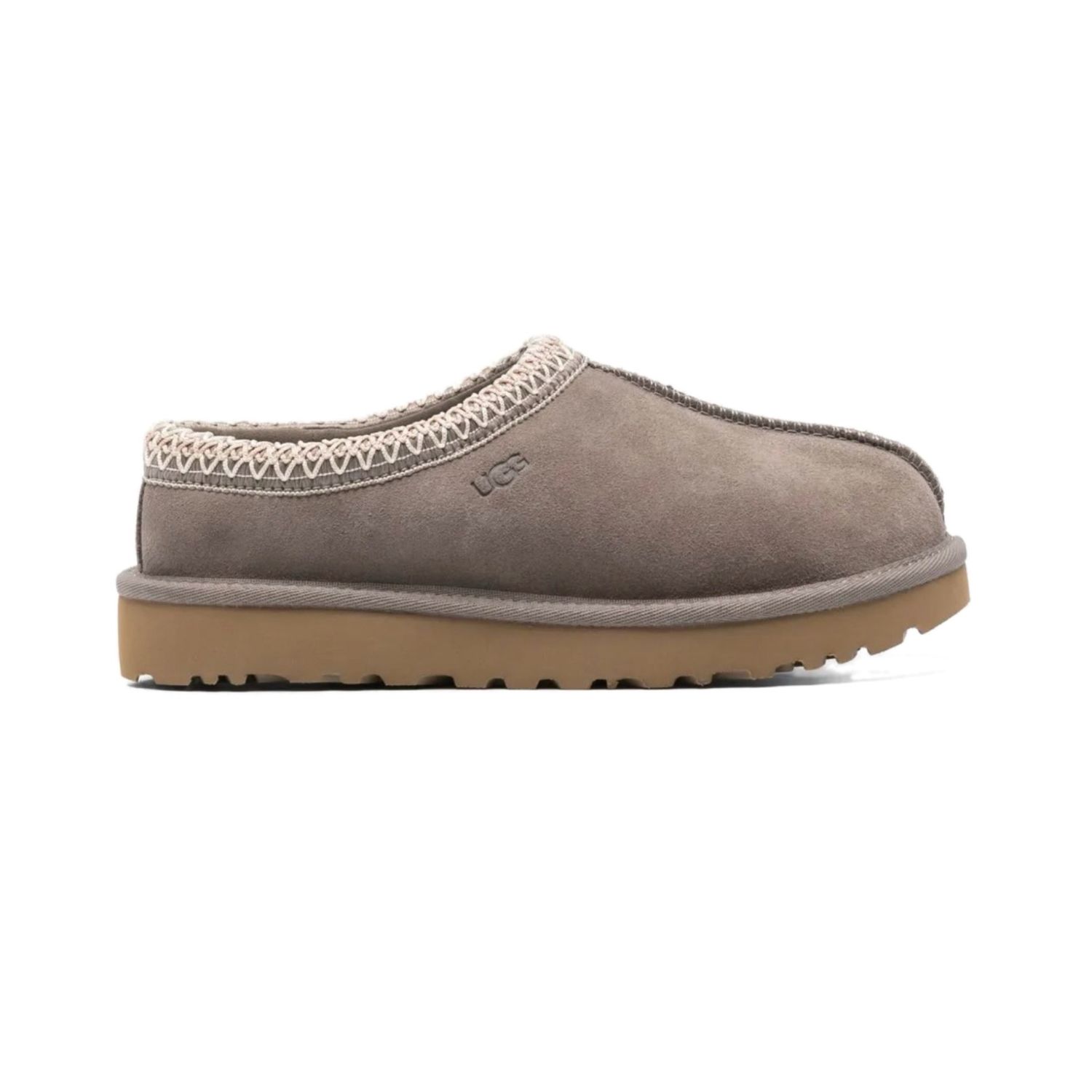 UGG Tasman wool-blend fleece-lined embroidered suede slippers