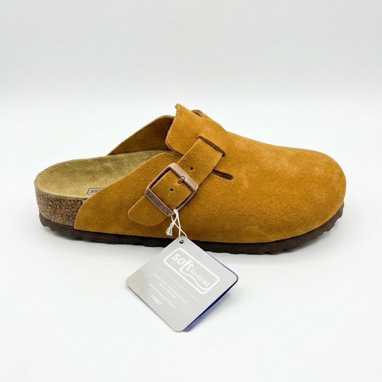 Birkenstock Boston Soft Footbed camel