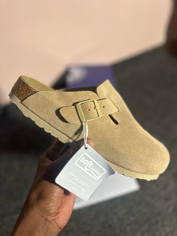 Birkenstock Boston Soft Faded beige tot