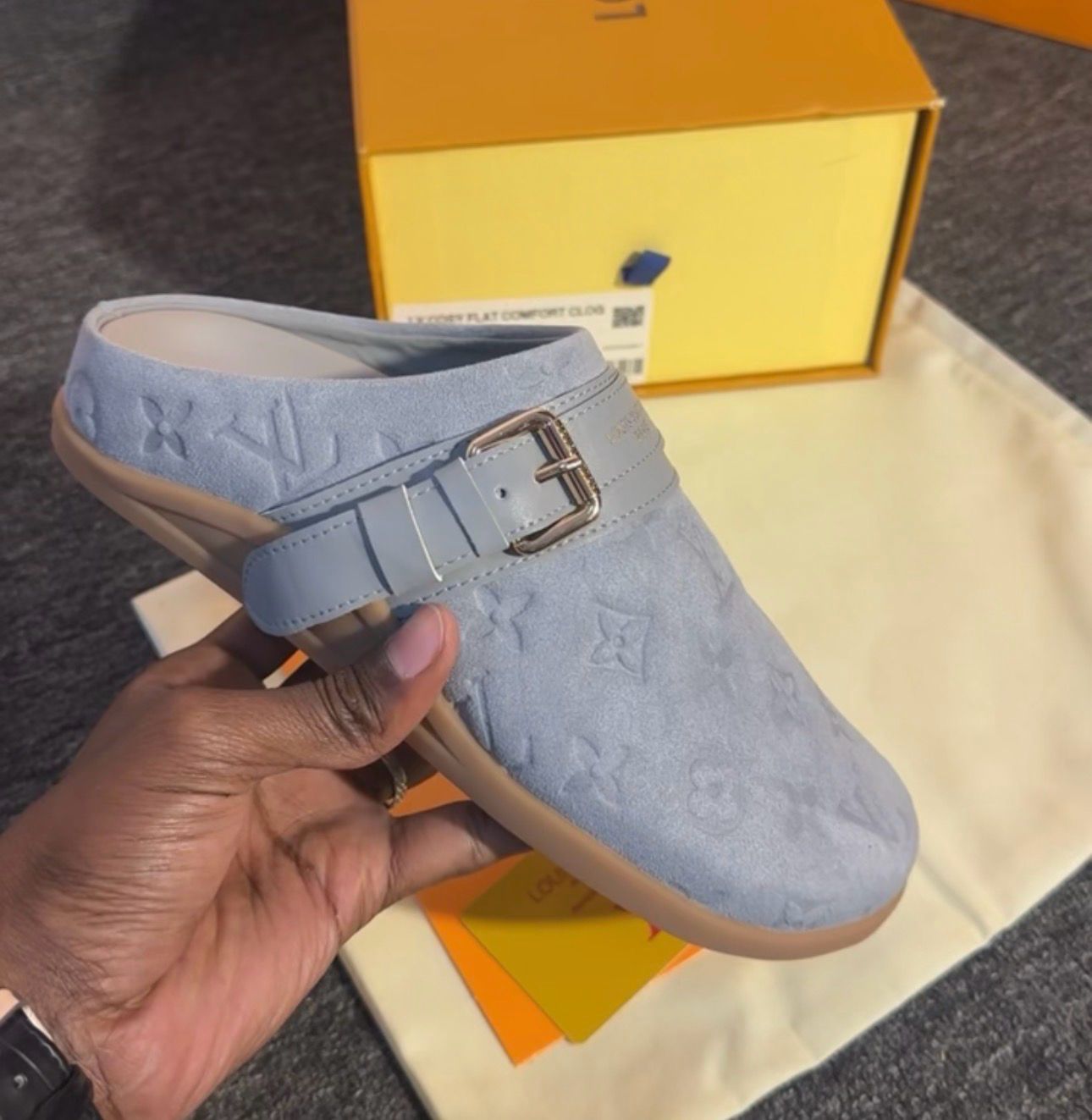 LV To-Go Flat Comfort Clog Grey
