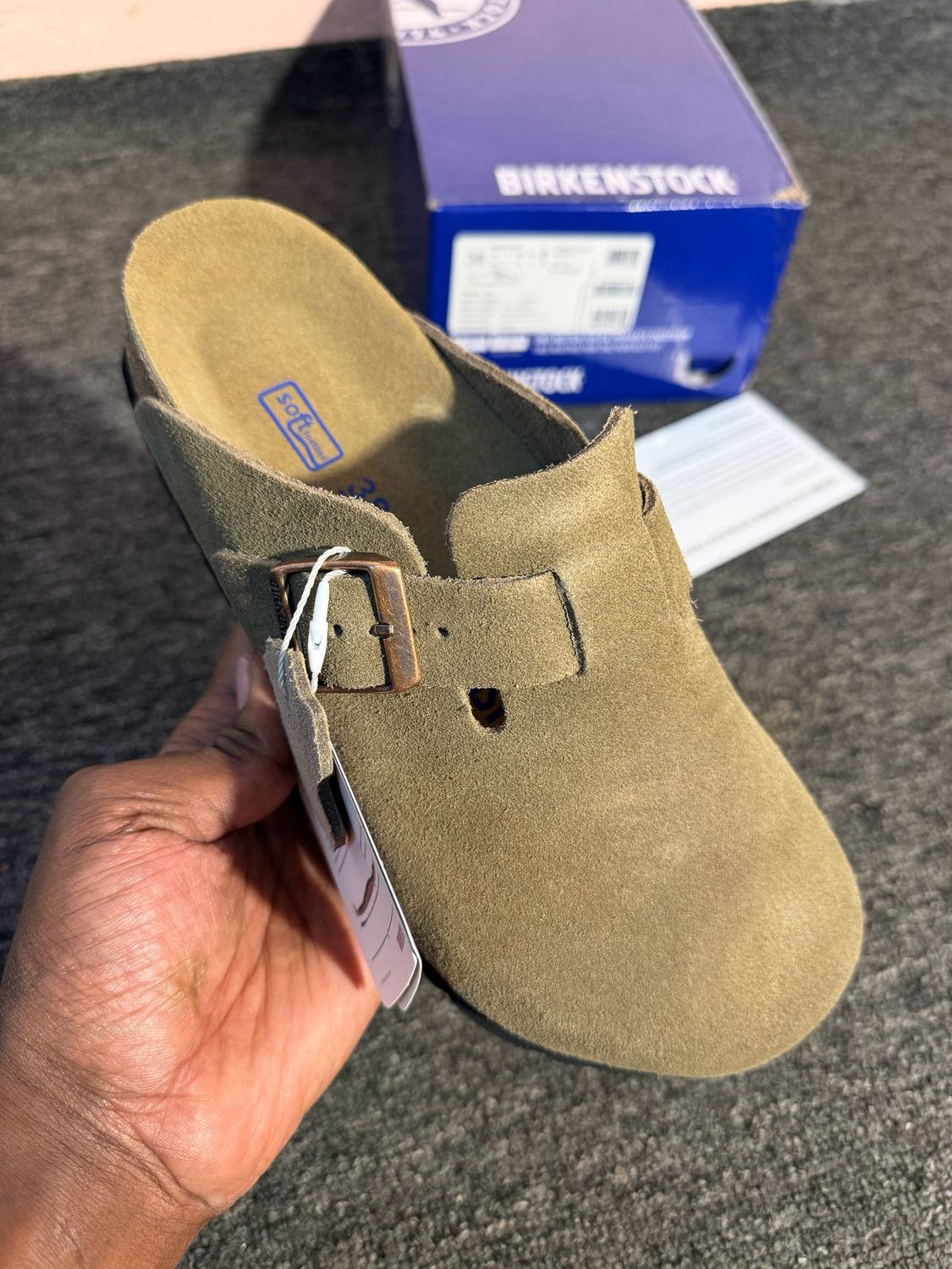 Birkenstock Boston soft foodbed Green 