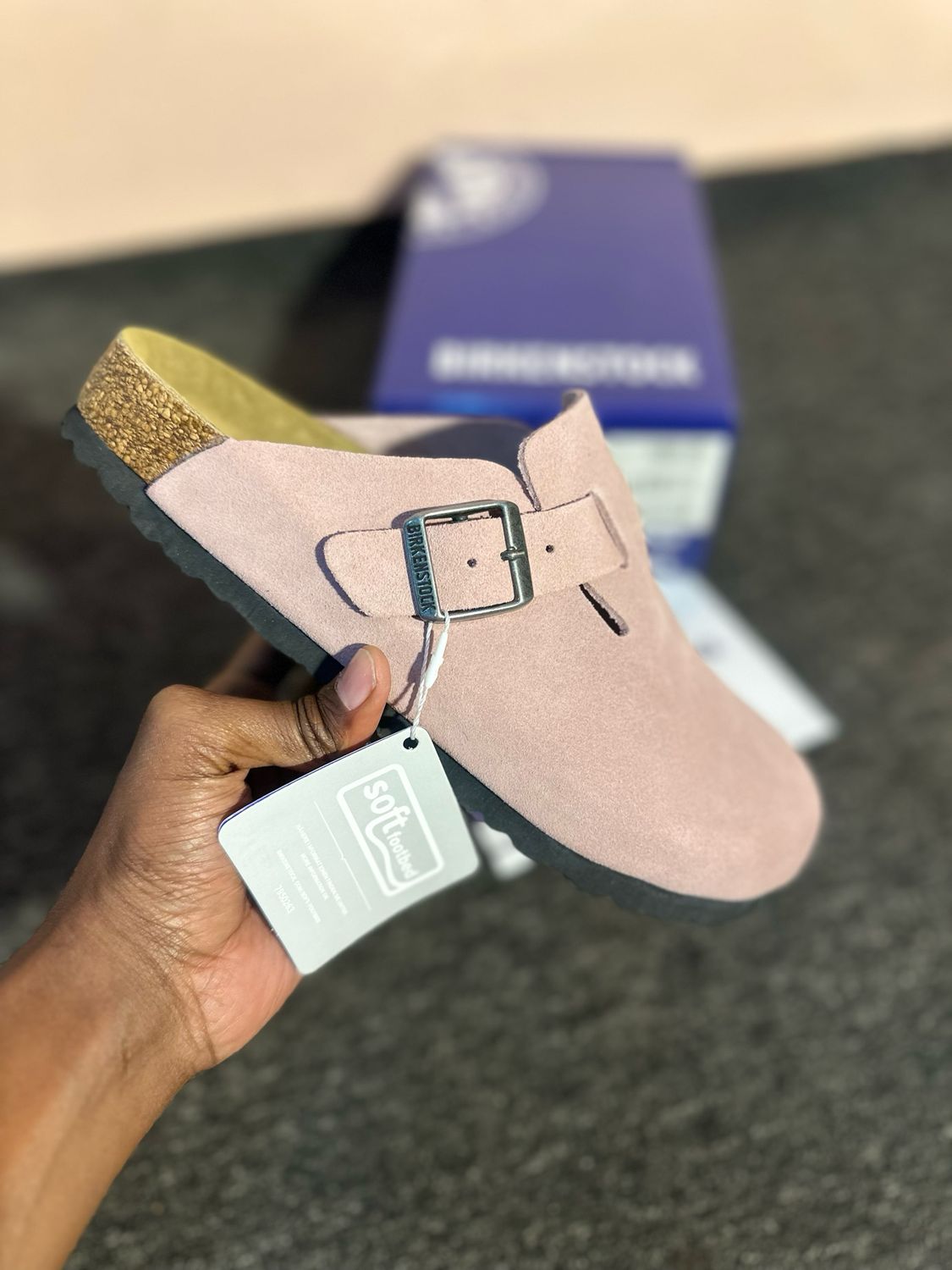 Birkenstock Boston soft foodbed PINK