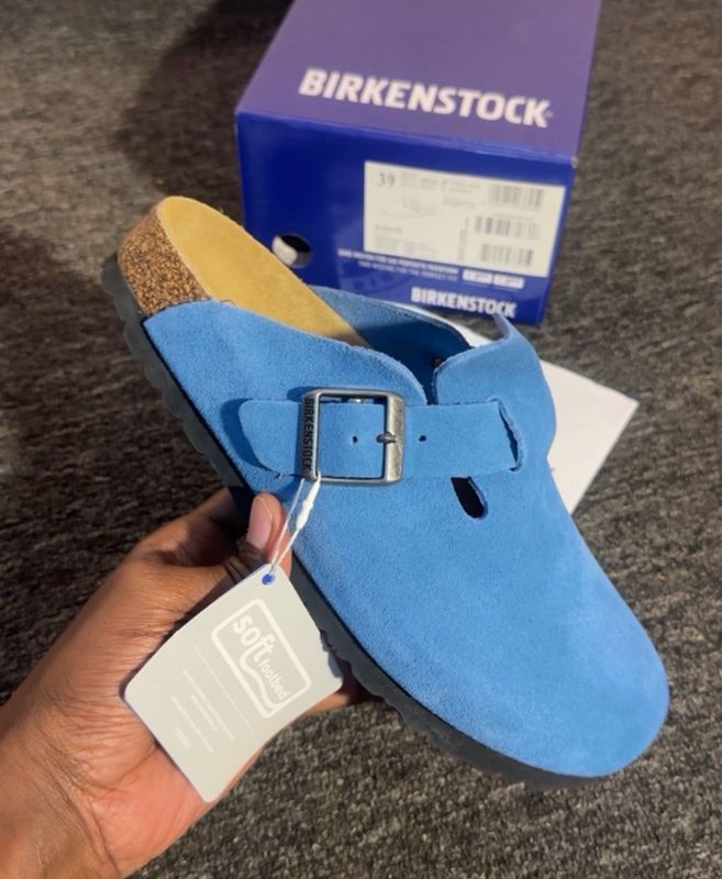 Birkenstock Boston soft foodbed L.Navy Birkenstock Boston soft foodbed L.Navy