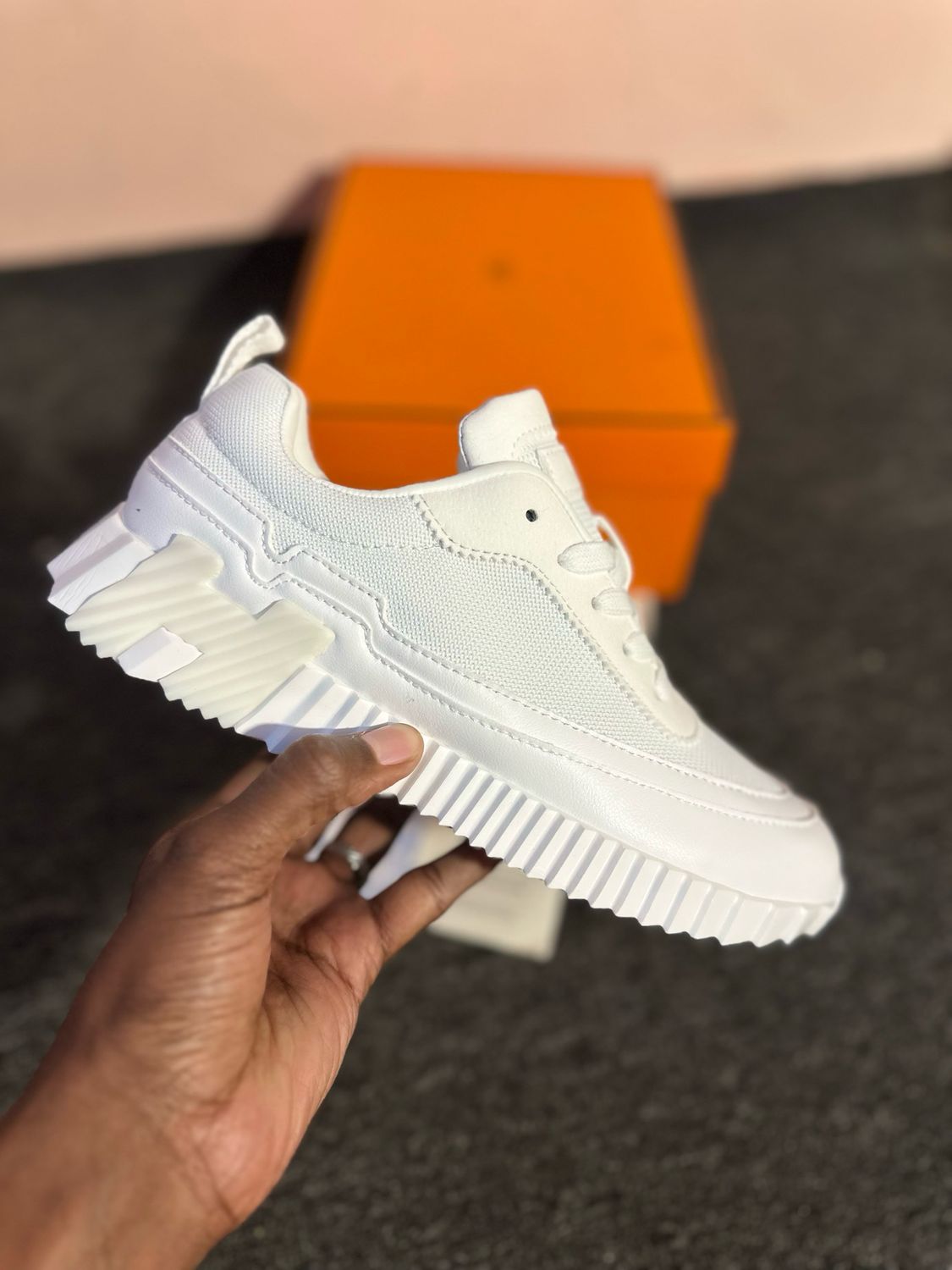 Hermes Bouncing Sneaker white 