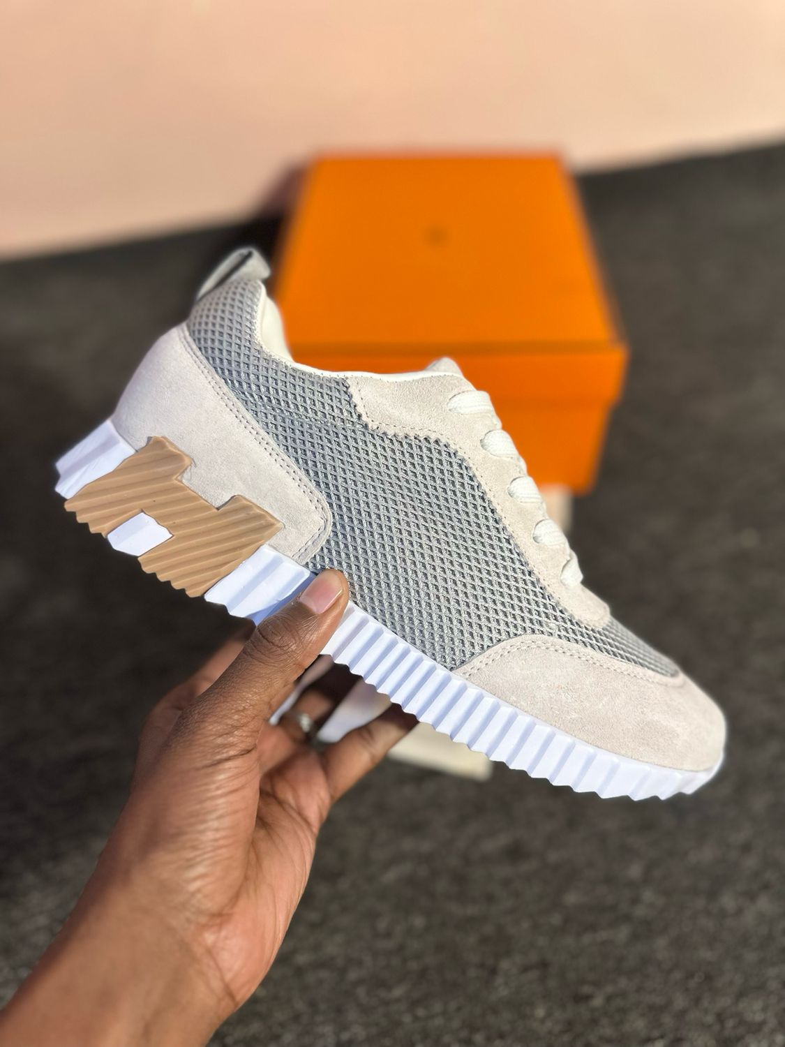 Hermes Bouncing Sneaker L.Grey 