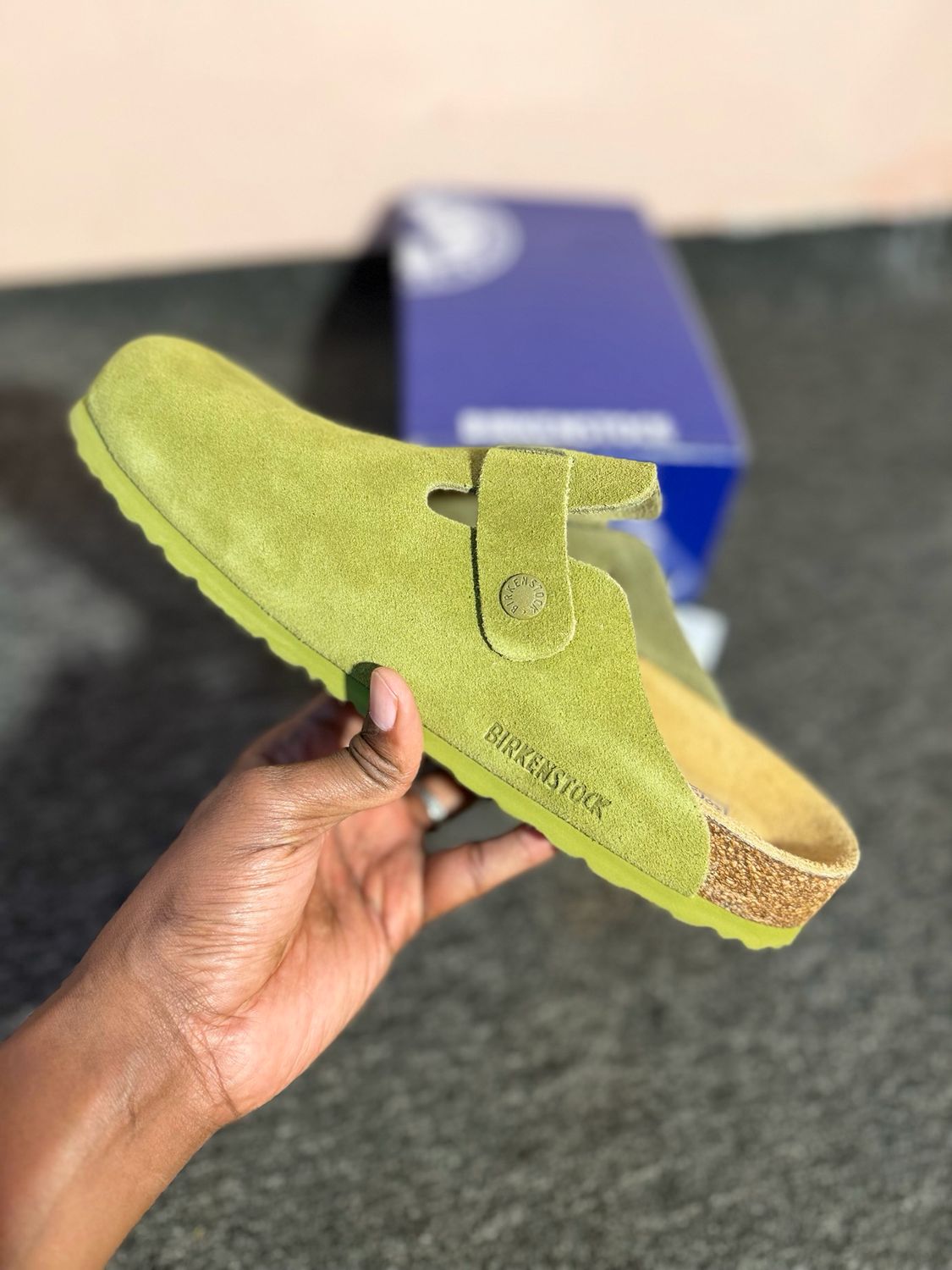 Birkenstock Boston Bs Olive  Green 