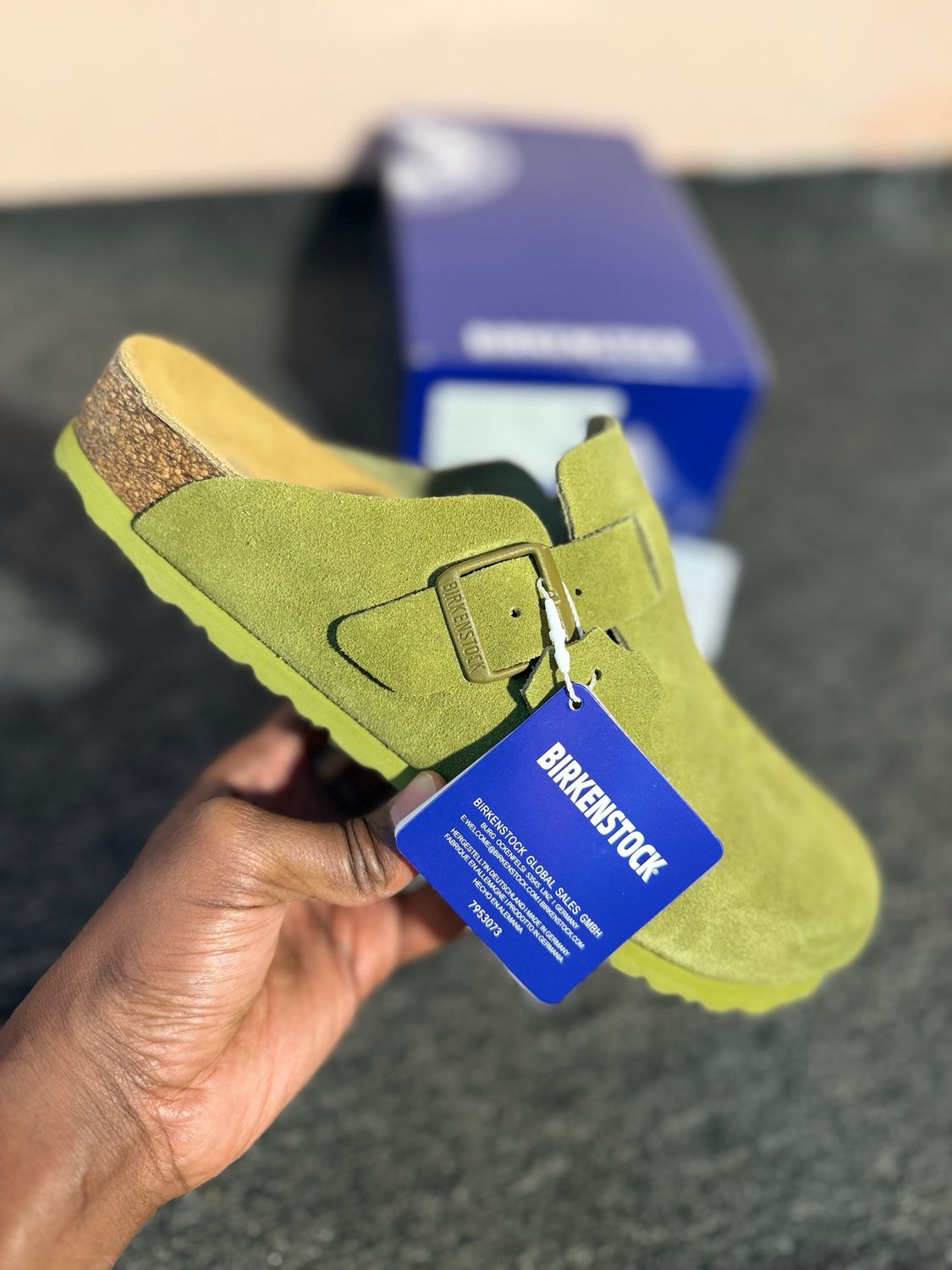 Birkenstock Boston Bs Olive  Green 
