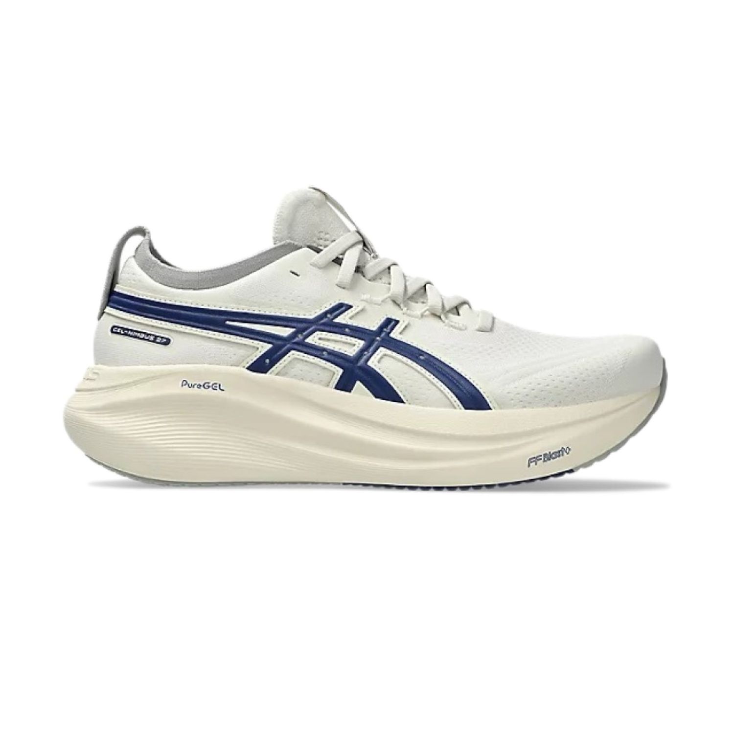 Asics Men's Gel-Nimbus 27 Beige / Navy 