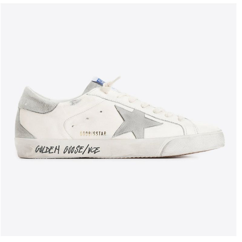 Golden Goose Super Star Nappa Upper Nabuk Star Suede Tongue Heel And Spur