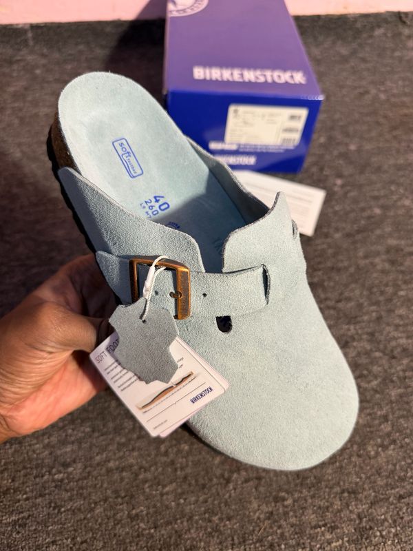 Birkenstock Boston Soft Footbed blue