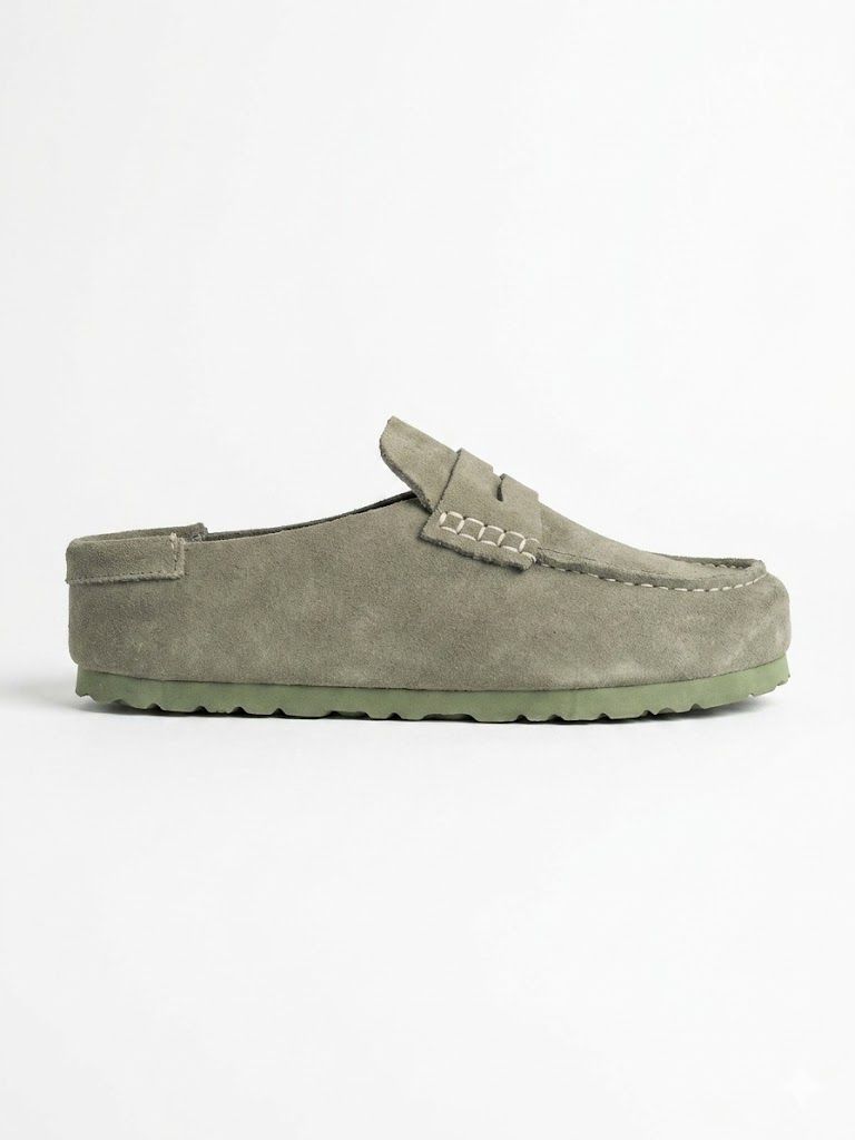 Birkenstock Naples Wrapped Sandals Dark Green