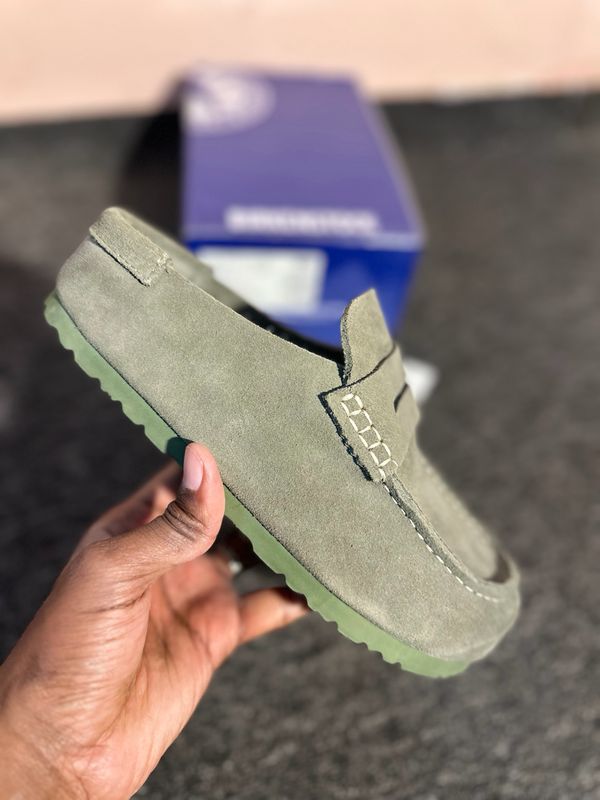 Birkenstock Naples Wrapped Sandals Dark Green